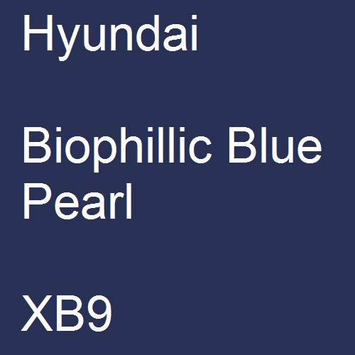 Hyundai, Biophillic Blue Pearl, XB9.